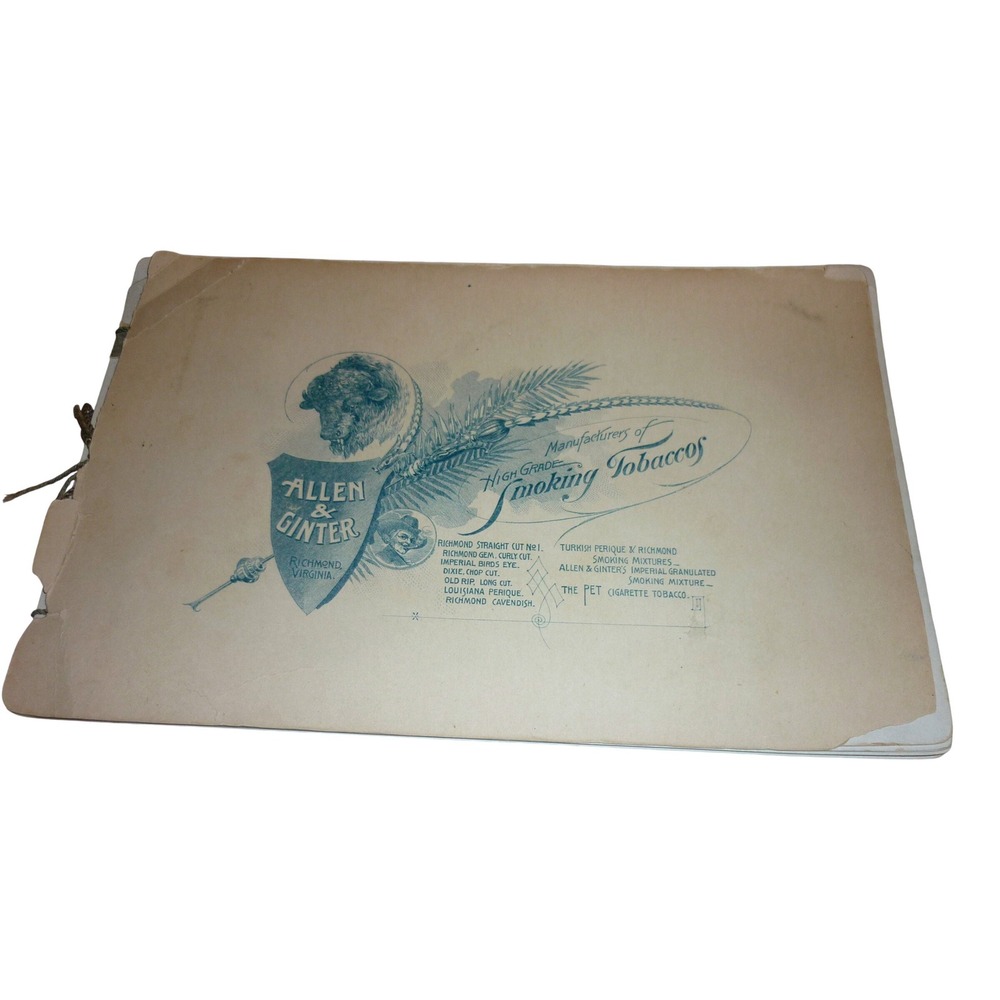 RARE 1888 Allen & Ginter Wild Animals of the World N25 Tobacco Album COMPLETE